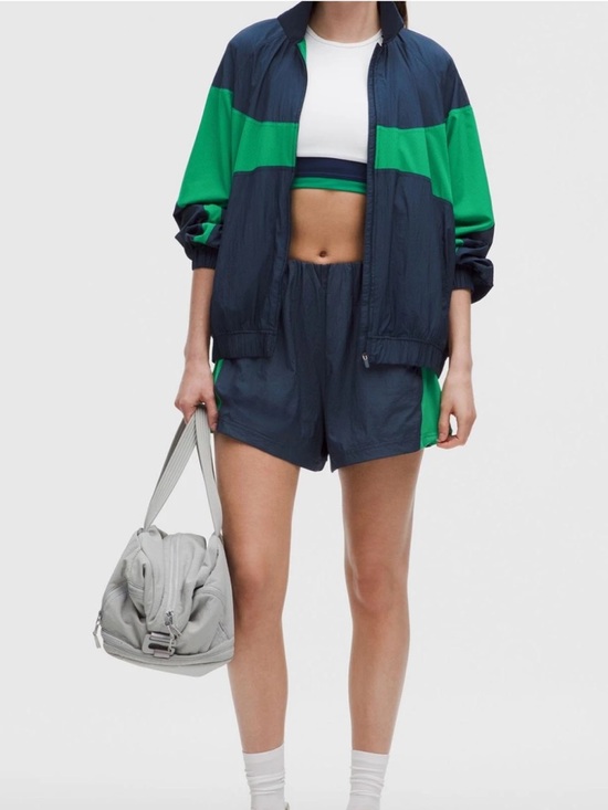 lululemon athletica Jackets & Blazers - Lululemon Nylon Collared Jacket Retro Remix XS